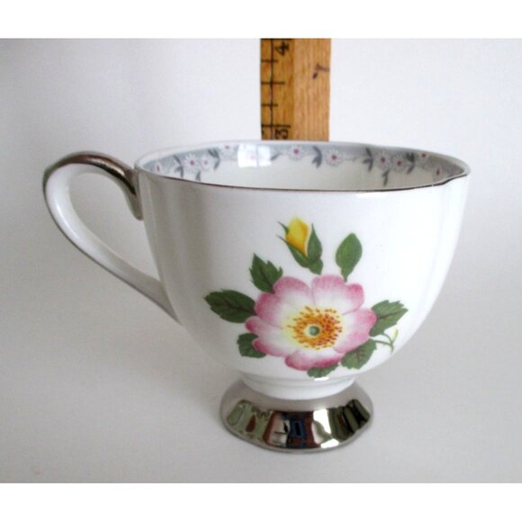 Wild Rose Bone China Tea Cup Teacup Saucer Taylor & Kent English Bone China - Picture 4 of 7